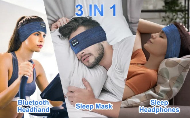 Sports Headband with Wireless Earphones