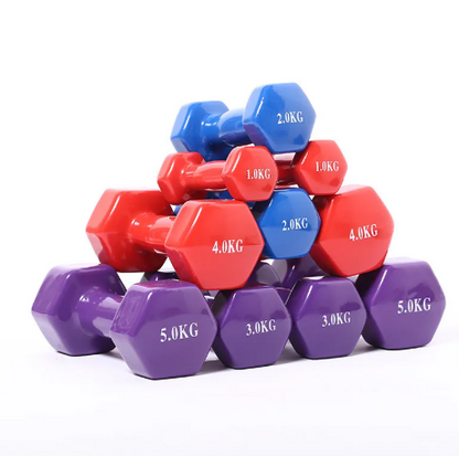 Vinyl Dumbbell Set (5-Piece)